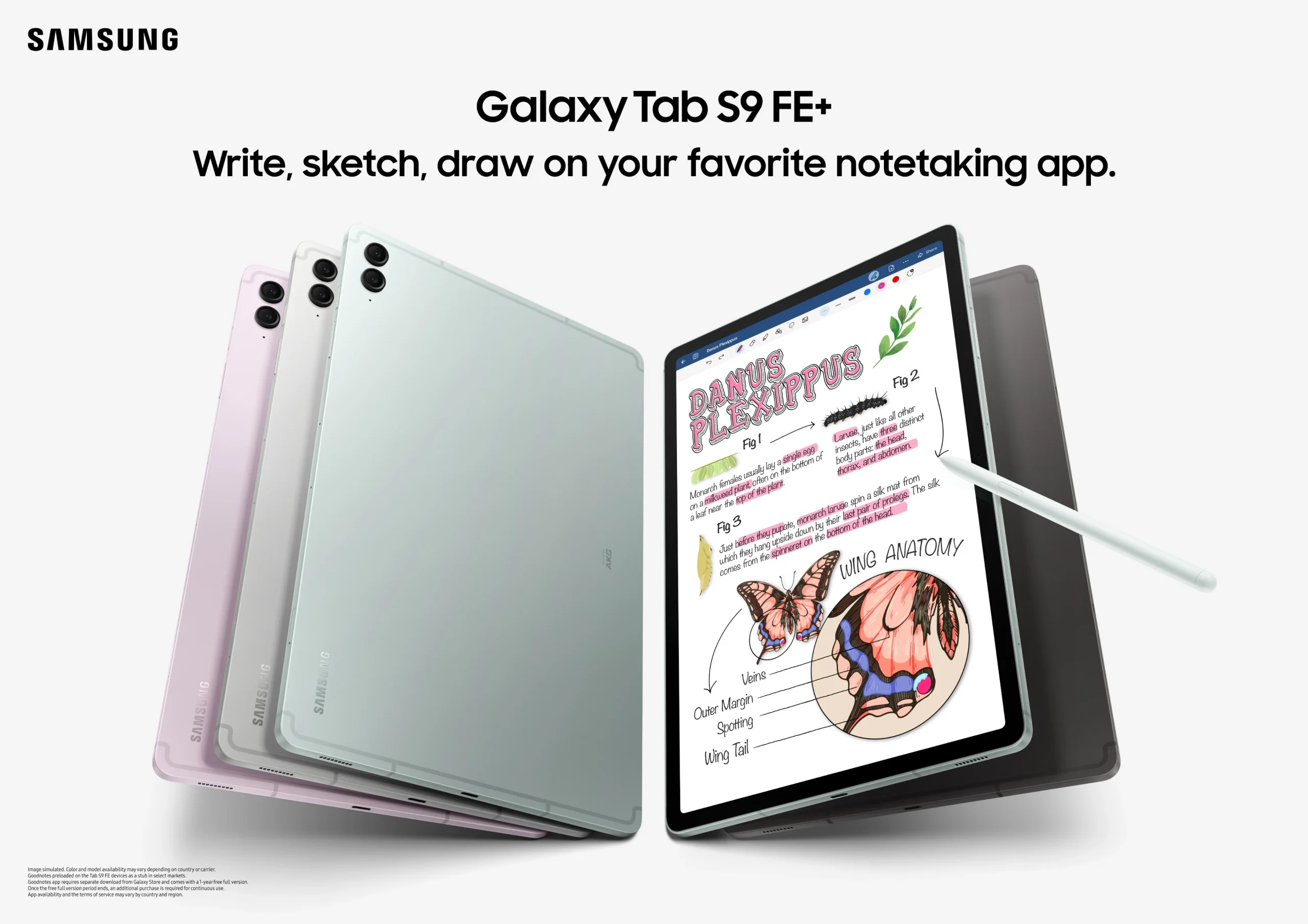 Samsung Galaxy Tab S9 FE (Bản WiFi) – 6GB/128GB – Xanh