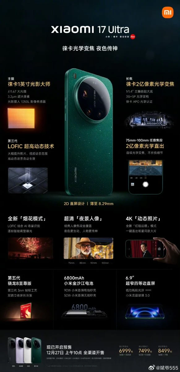 Xiaomi 17 Ultra Ra Mắt: Những Tính Năng Mới Đáng Chú Ý